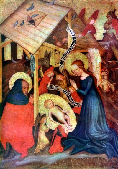 Adoration of the Child by Vyssi Brod Master of the Carrying