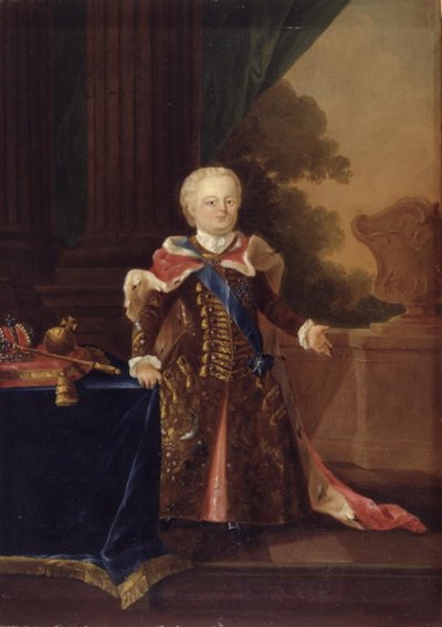 Ivan III or Ivan VI Antonovich. Full-Length Portrait by W.A. Müller