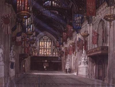 Interior of the Guildhall by W.D. Radcliffe Beresford