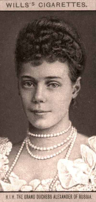 Grand Duchess Alexander of Russia, 1908 by WD and HO Wills