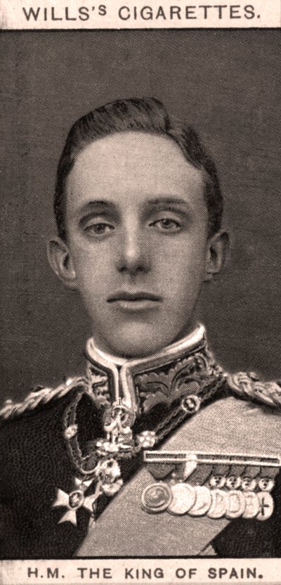 H.M The King of Spain by WD and HO Wills