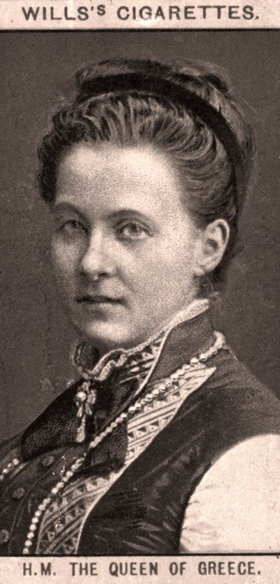 H.M The Queen of Greece, 1908 by WD and HO Wills