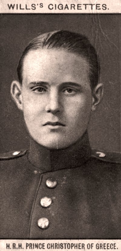 H.R.H Prince Christopher of Greece, 1908 by WD and HO Wills
