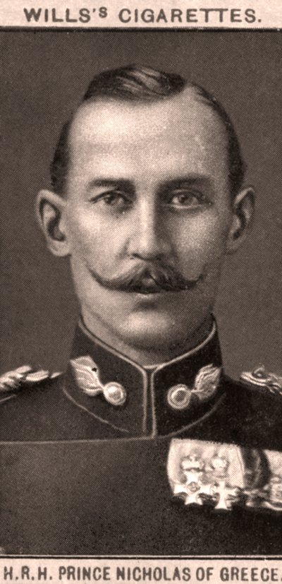H.R.H Prince Nicholas of Greece, 1908 by WD and HO Wills