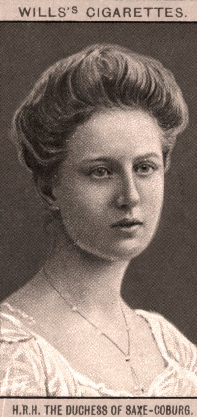 H.R.H The Duchess of Saxe-Coburg, 1908 by WD and HO Wills