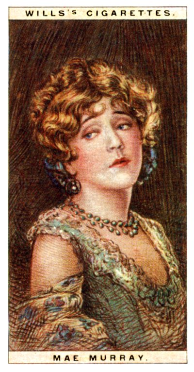Mae Murray, American Actress, 1928 by WD and HO Wills