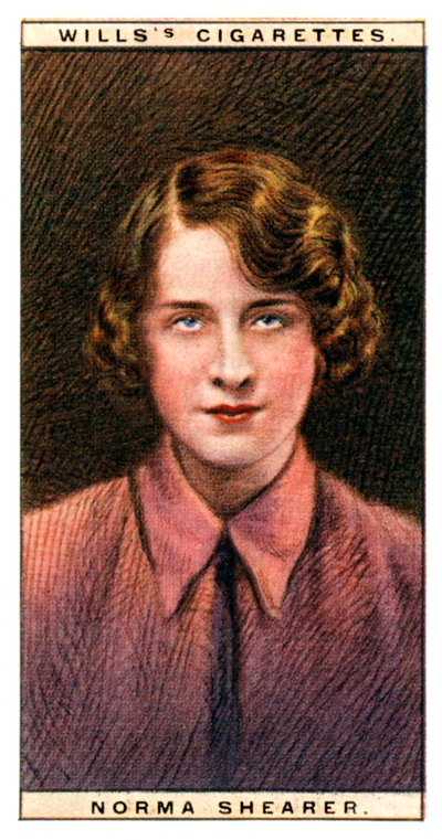 Norma Shearer, Academy Award-Winning Canadian-American Actress, 1928 by WD and HO Wills