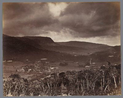 View of Nuwara Eliya from Oliphant Estate, Ceylon by W.L.H. Skeen and Co.