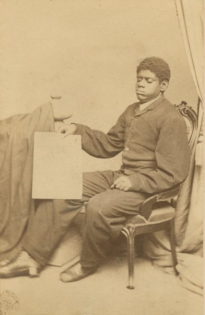 Carte-de-visite of Thomas Wiggins, also known as Blind Tom, ca. 1870 by WL Germon