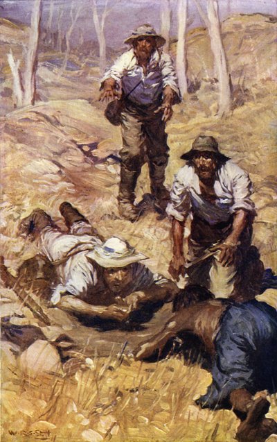 Captain Grey and his party find water by W.R.S. (after) Stott