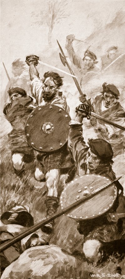 The Highlanders at the Battle of Killiecrankie, July 27th 1689 by W.R.S. Stott