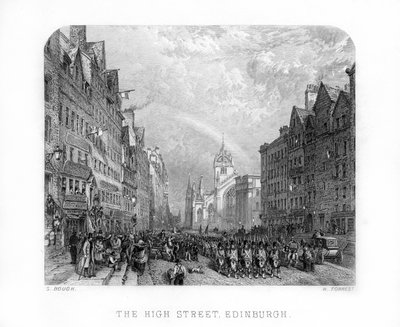 The High Street, Edinburgh, 1870 by W. Forrest