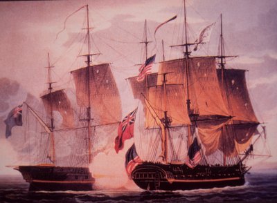 HMS Shannon and USS Chesapeake by John Ward Dunsmore