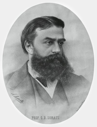 Portrait of Giovanni Battista Donati, Italian mathematician and astronomer by John Ward Dunsmore