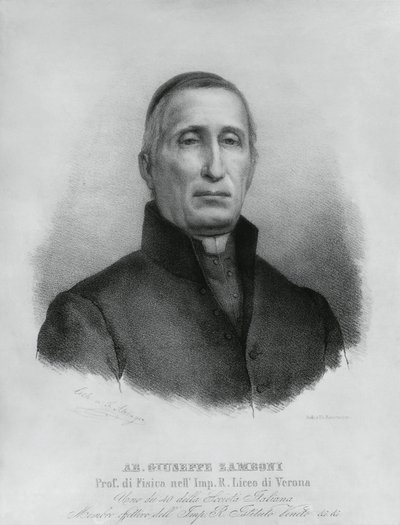 Portrait of Giuseppe Zamboni, Italian Catholic priest and physicist by John Ward Dunsmore