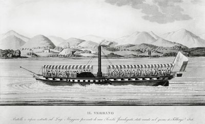 Verbano, first steamship put into service on Lago Maggiore by John Ward Dunsmore