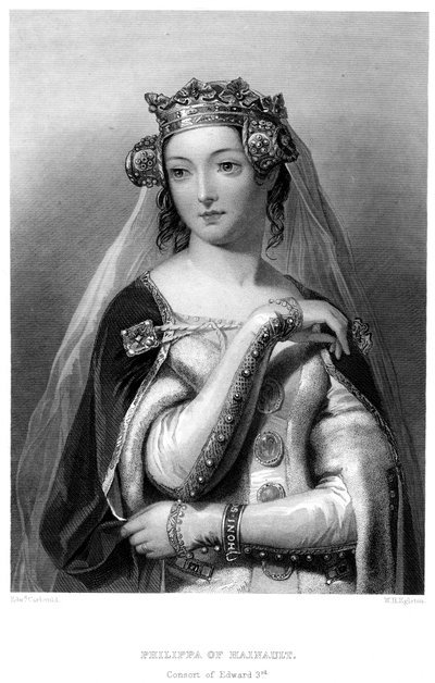 Philippa of Hainault, Queen consort of Edward III by W. H. Egleton