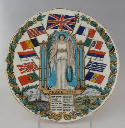 Victory Plate Peace 1919 by W. H. Goss