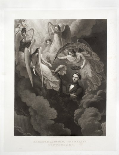 Abraham Lincoln, The Martyr, Victorious, engraved by John Sartain by W. H. Hermans