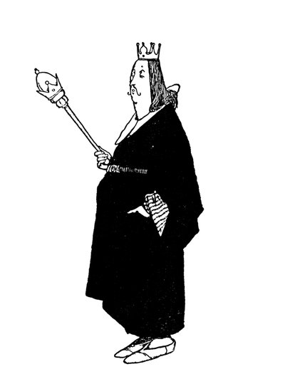 I Say Nothing for the Present, Remarked the King by William Heath Robinson