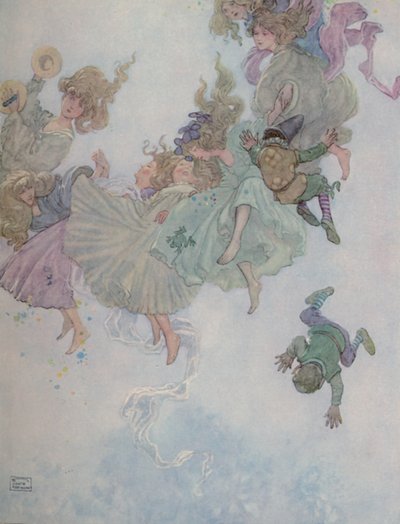 Round and Round They Went, Such Whirling and Twirling by William Heath Robinson