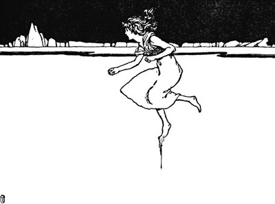 She Ran On As Fast As She Could by William Heath Robinson