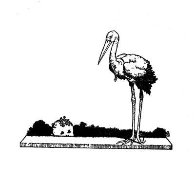 Stork! Stork! Long-Legged Stork!, c. 1930 by William Heath Robinson