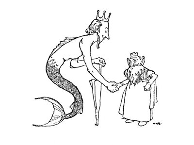 The Mer-King Must Be Invited First, c1930 by William Heath Robinson