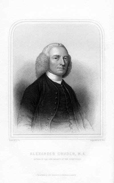 Alexander Cruden, Author of a Concordance to the Bible by W. Holl