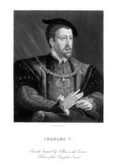 Charles V, King of Spain and Holy Roman Emperor by W. Holl