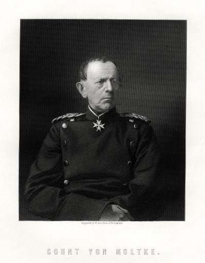 Count von Moltke, Famous German Field Marshal, 19th Century by W. Holl