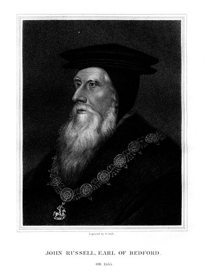 John Russell, 1st Earl of Bedford, English royal minister, 1825 by W. Holl