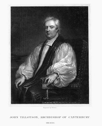 John Tillotson, Archbishop of Canterbury, 1832 by W. Holl