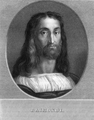 Marcantonio Raimondi, Italian engraver, 1836 by W. Holl