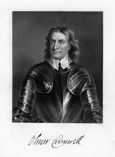 Oliver Cromwell, English soldier and statesman by W. Holl