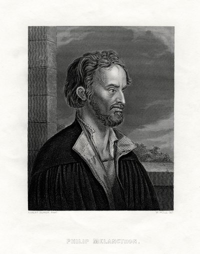 Philipp Melanchthon, 19th century by W. Holl