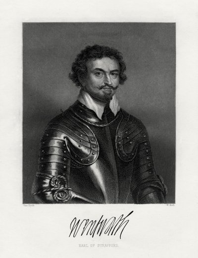 Thomas Wentworth, 1st Earl of Strafford by W. Holl