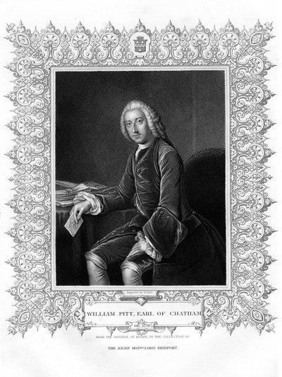 William Pitt, 1st Earl of Chatham, British Whig statesman, 19th century by W. Holl
