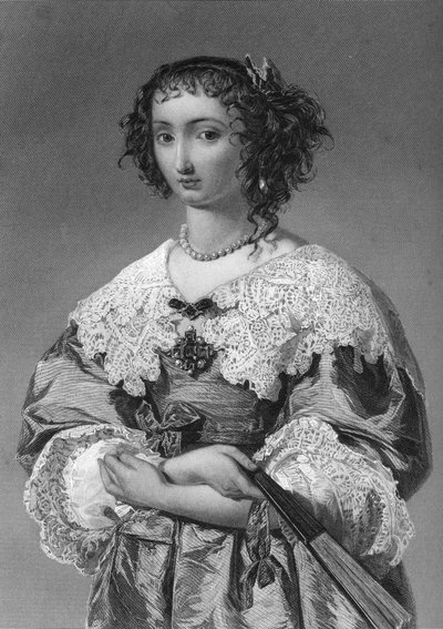 Henrietta Maria of France, Queen Consort of King Charles I by W. J. Edwards