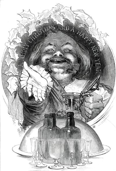 A Merry Christmas and a Happy New Year, 1845 by W. J. Linton