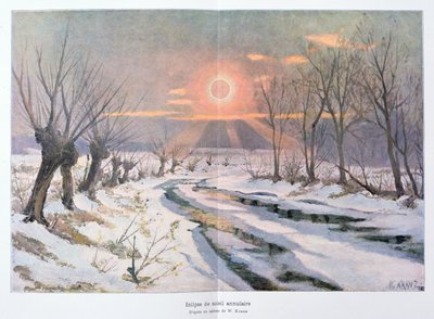 Annular Eclipse of the Sun, illustration from 