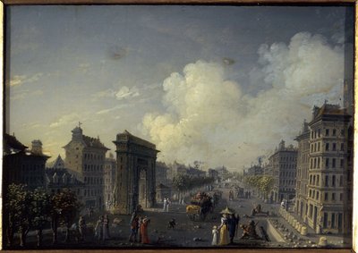 The Saint-Denis Gate and the Boulevard, between 1801 and 1850 by W. Lebelle