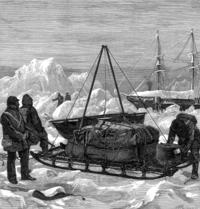 Preparing to Start on a Sledge Trip in the Arctic by W. Palmer