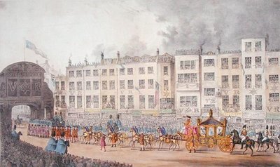 View of Temple Bar during Queen Victoria