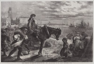 Early Morning at Yarmouth, Arrival of the First Herring-Boats of the Season by W. R. Woods