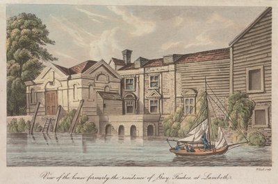 View of the House formerly the Residence of Guy Fawkes at Lambeth by W. Read