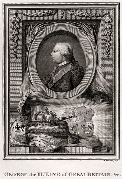 George III, King of Great Britain, 1777 by W. Walker