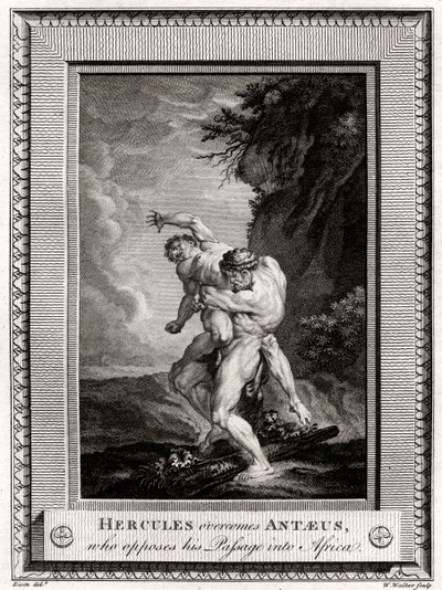Hercules Overcomes Antaeus, Who Opposes His Passage into Africa by W. Walker