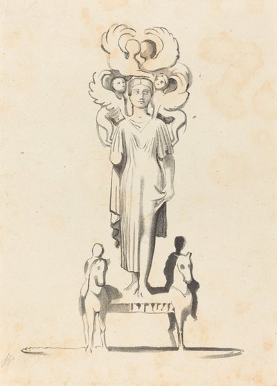 Bronze Figure of Minerva, Found in the Barrow of Achilles by W. Walton after John Flaxman