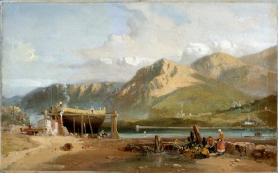 Scene on the Traeth Bach, North Wales by W Williams